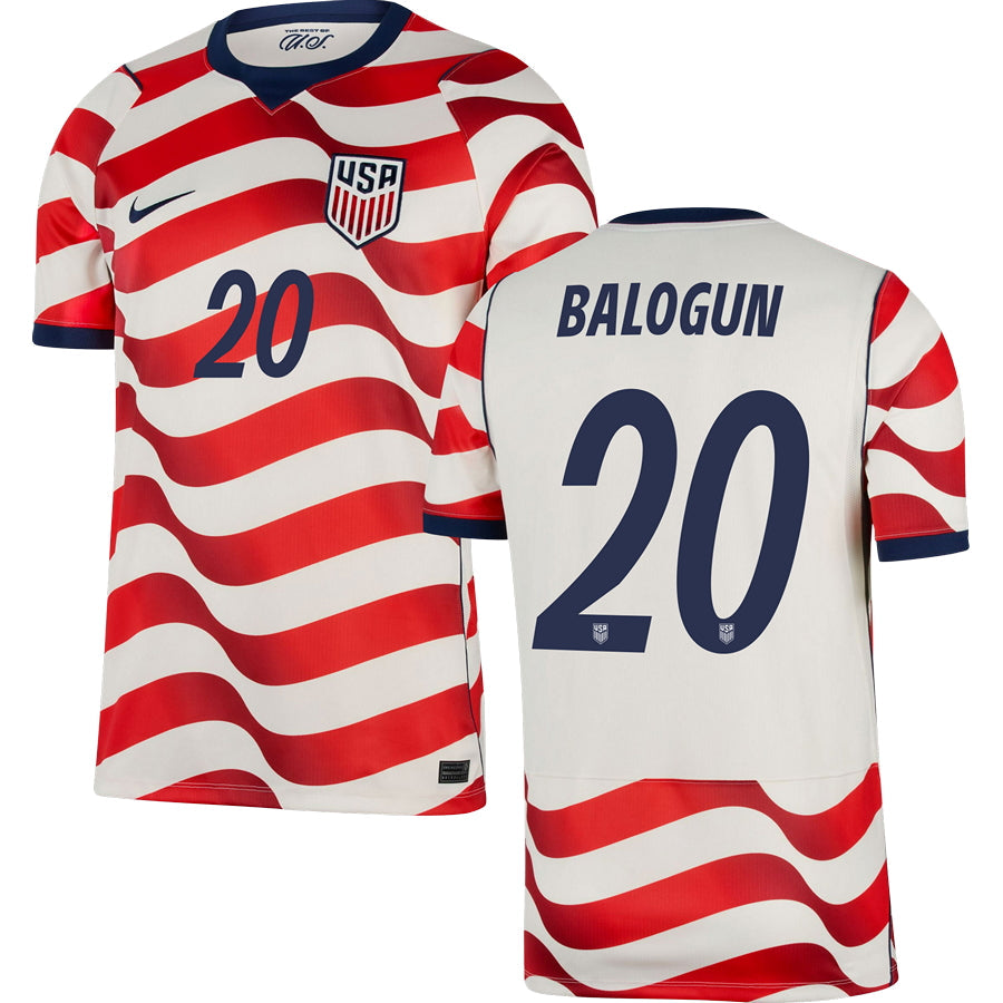 Folarin Balogun USMNT 2026 Home Jersey - White