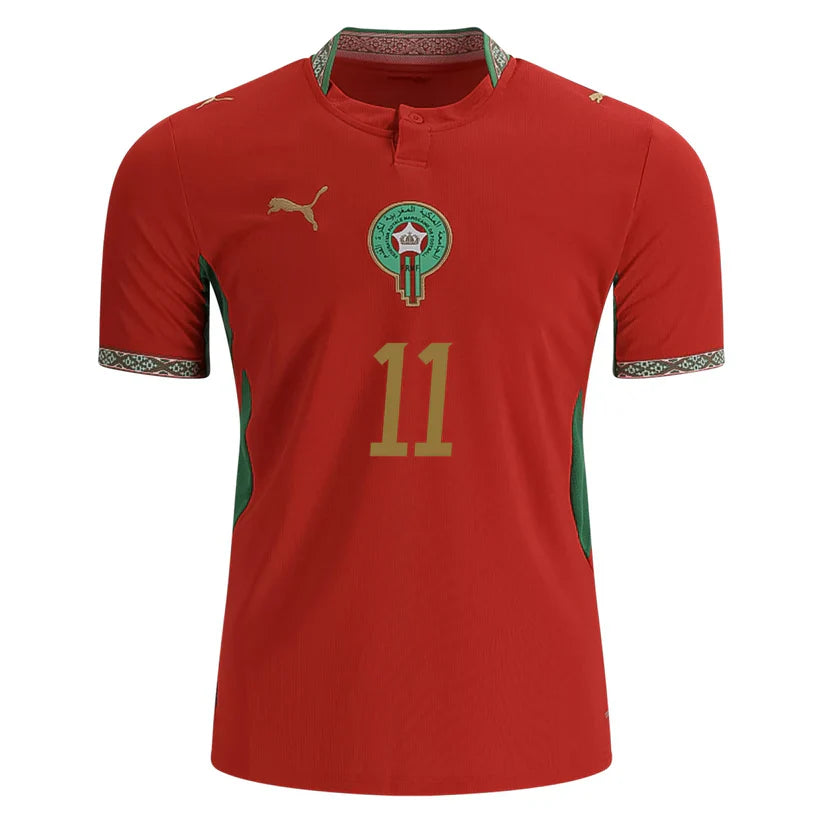 Ismael Saibari Morocco Home Jersey World Cup 2026 - Red