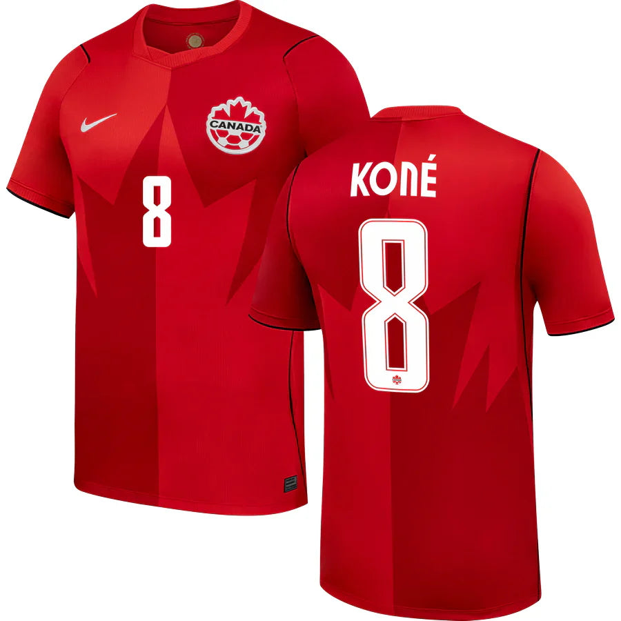 Ismaël Koné Canada Home Jersey World Cup 2026 - Red