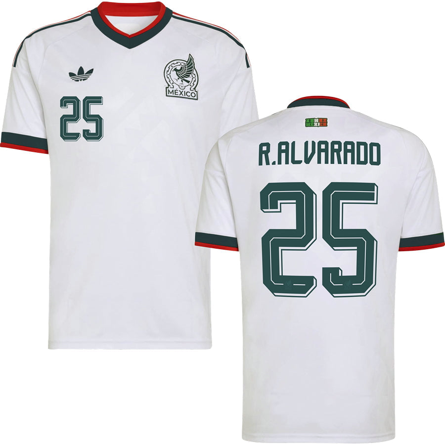 Roberto Alvarado Mexico Away Jersey World Cup 2026 - White