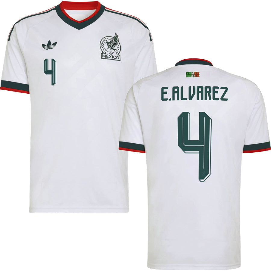 Edson Álvarez Mexico Away Jersey World Cup 2026 - White