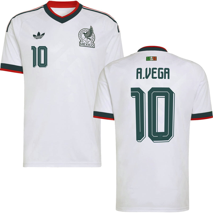 Alexis Vega Mexico Away Jersey World Cup 2026 - White