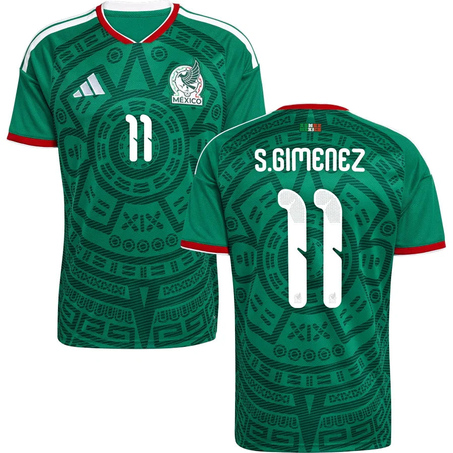 Santiago Giménez Mexico Home Jersey World Cup 2026 - Green