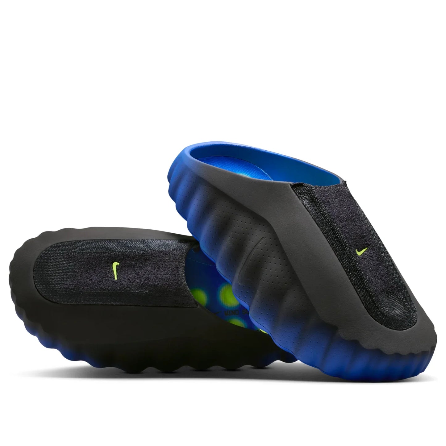 Nike Mind 001 Flyknit Slide Hyper Royal Black