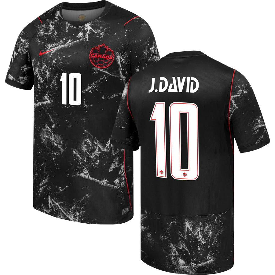 Jonathan David Canada Away Jersey World Cup 2026 - Black