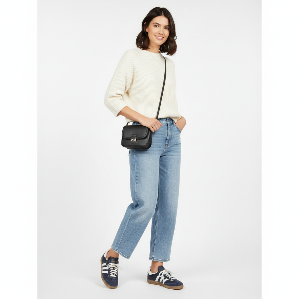 adidas Samba OG Aura Black Cream White (Women's)