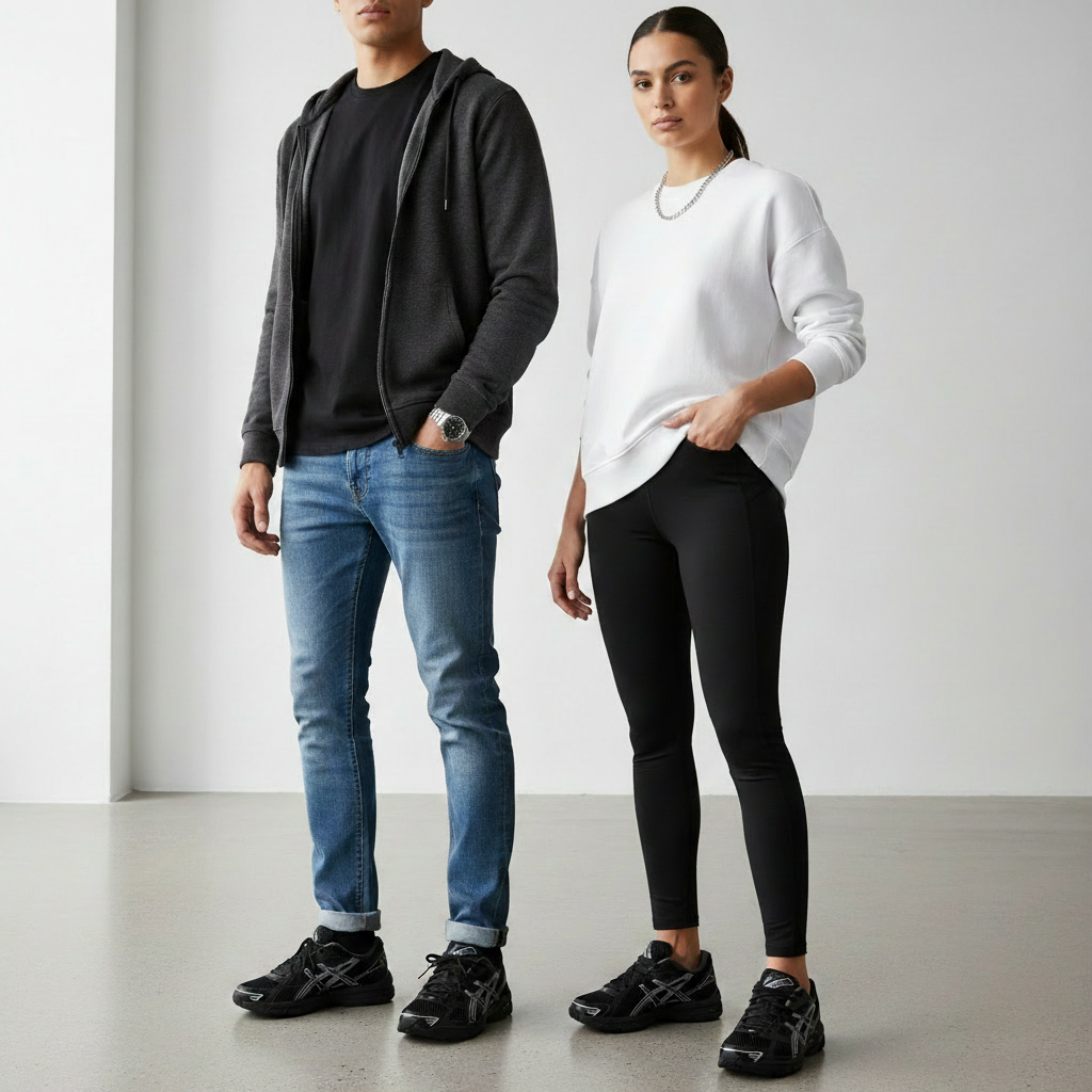 ASICS Gel-1130 Black Pure Silver