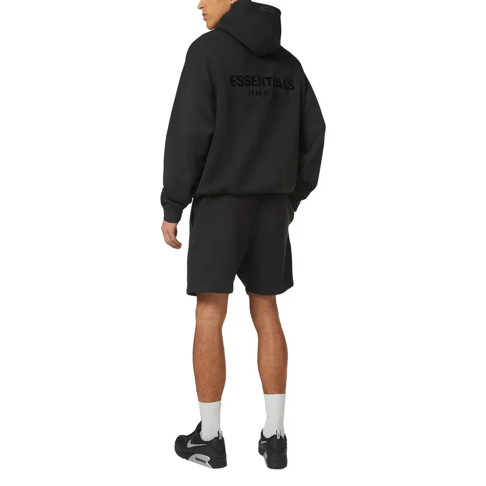 FearofGodEssentialsPulloverChestLogoHoodieStretchLimoBlack7