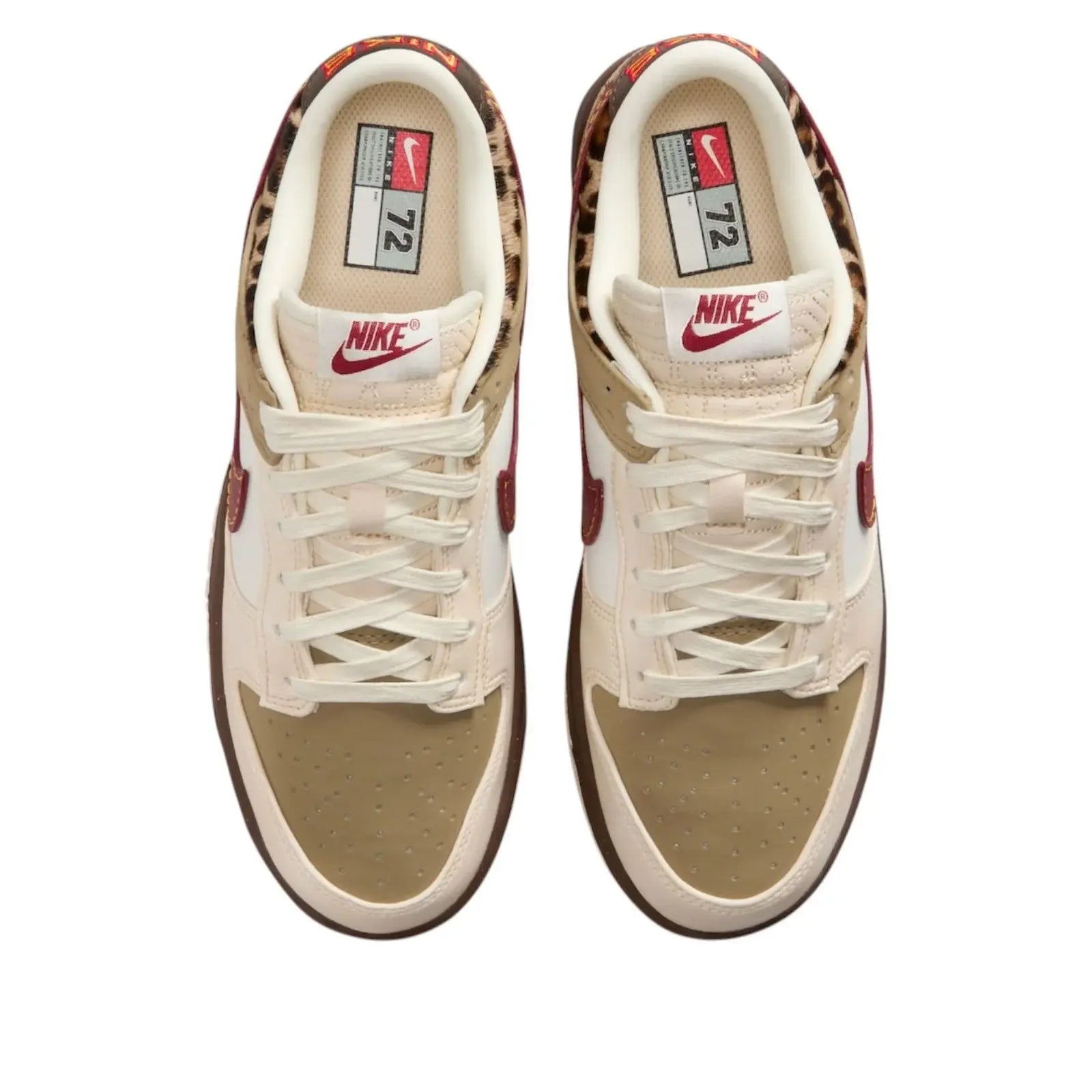 Nike Dunk Low Retro Khaki Team Red Pearl White 4
