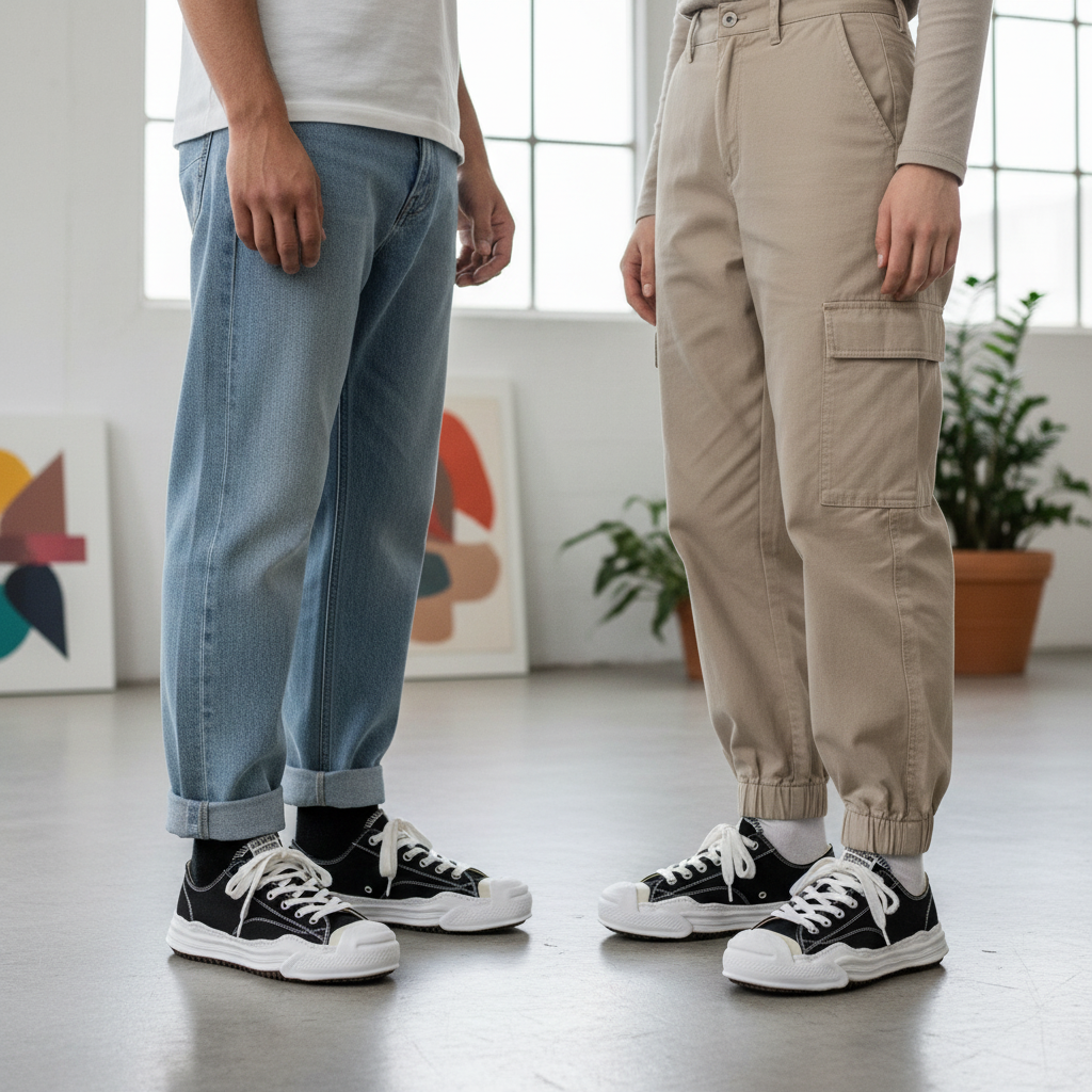 Maison Mihara Yasuhiro Hank OG Sole Canvas Low Black