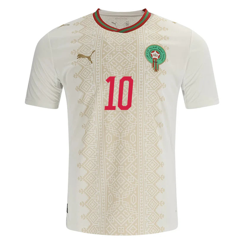 Brahim Díaz Morocco Away Jersey World Cup 2026 - White