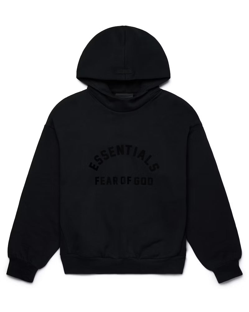 Fear of God Essentials Arch Logo Hoodie Jet Black