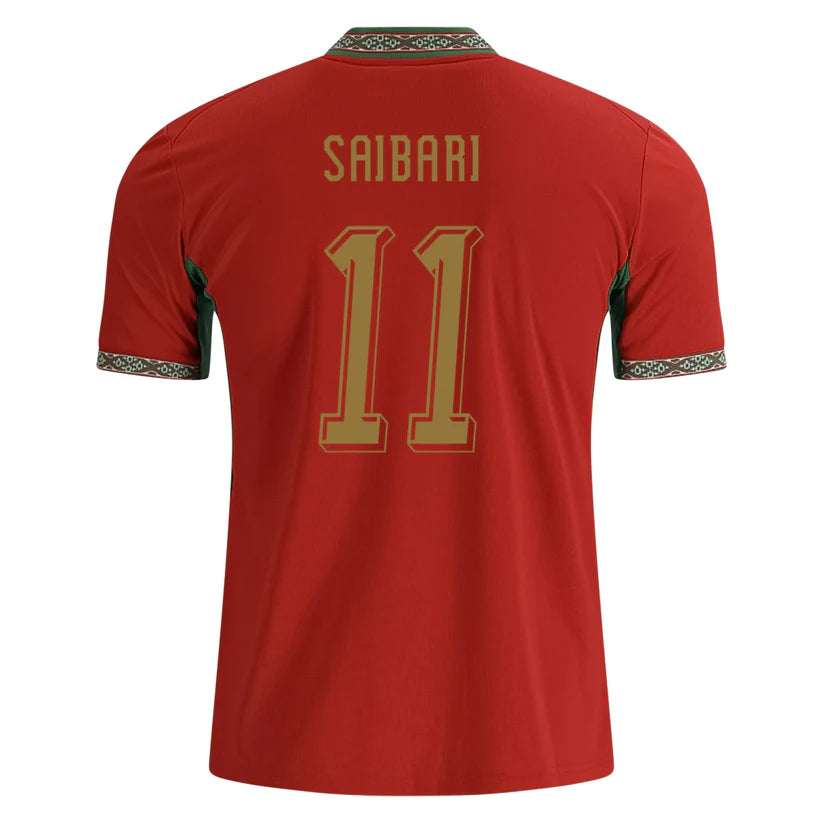 Ismael Saibari Morocco Home Jersey World Cup 2026 - Red