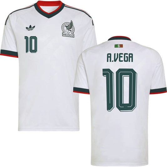 Alexis Vega Mexico Away Jersey World Cup 2026 - White