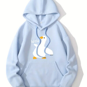 Basic Duck Hoodie Blue