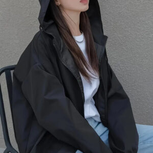 Drawstring Hooded Jacket