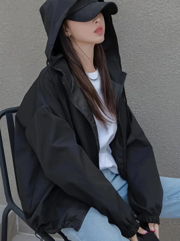 Drawstring Hooded Jacket