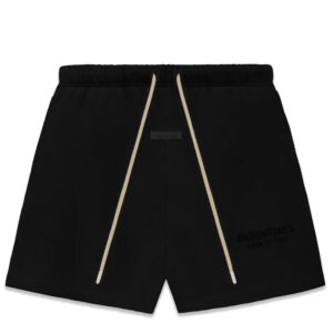Fear of God Essentials Cream Drawstring Sweatshort Jet Black
