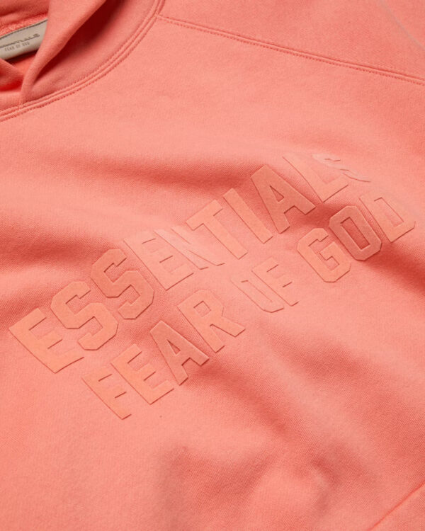 Fear of God Essentials Hoodie Coral - Image 2