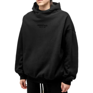 Fear of God Essentials Hoodie in Jet Black
