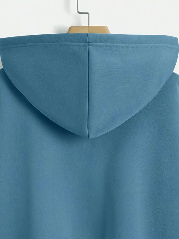Zipper Hoodie in Blue - Image 2