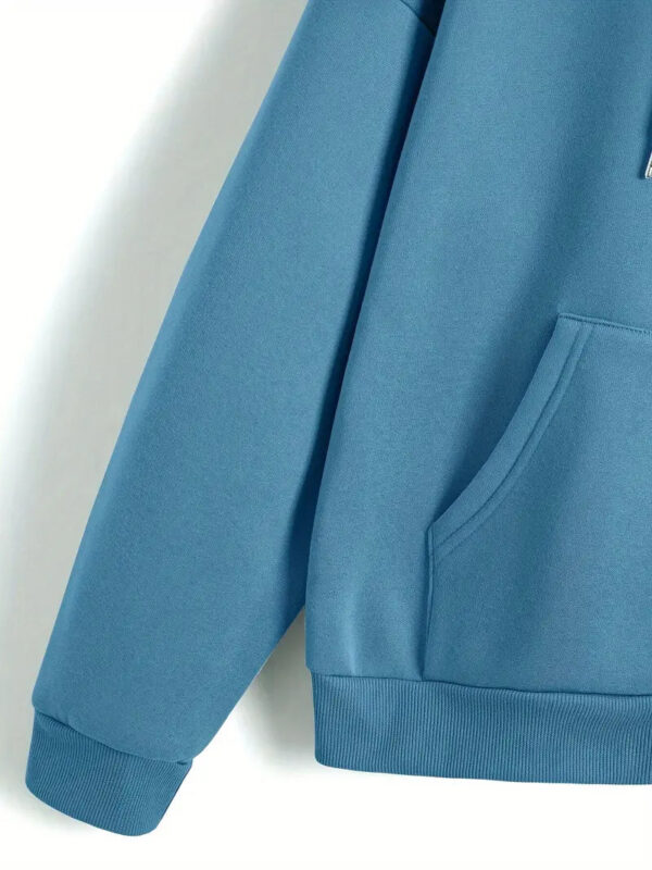 Zipper Hoodie in Blue - Image 3